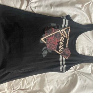 Guess Black Top with Logo